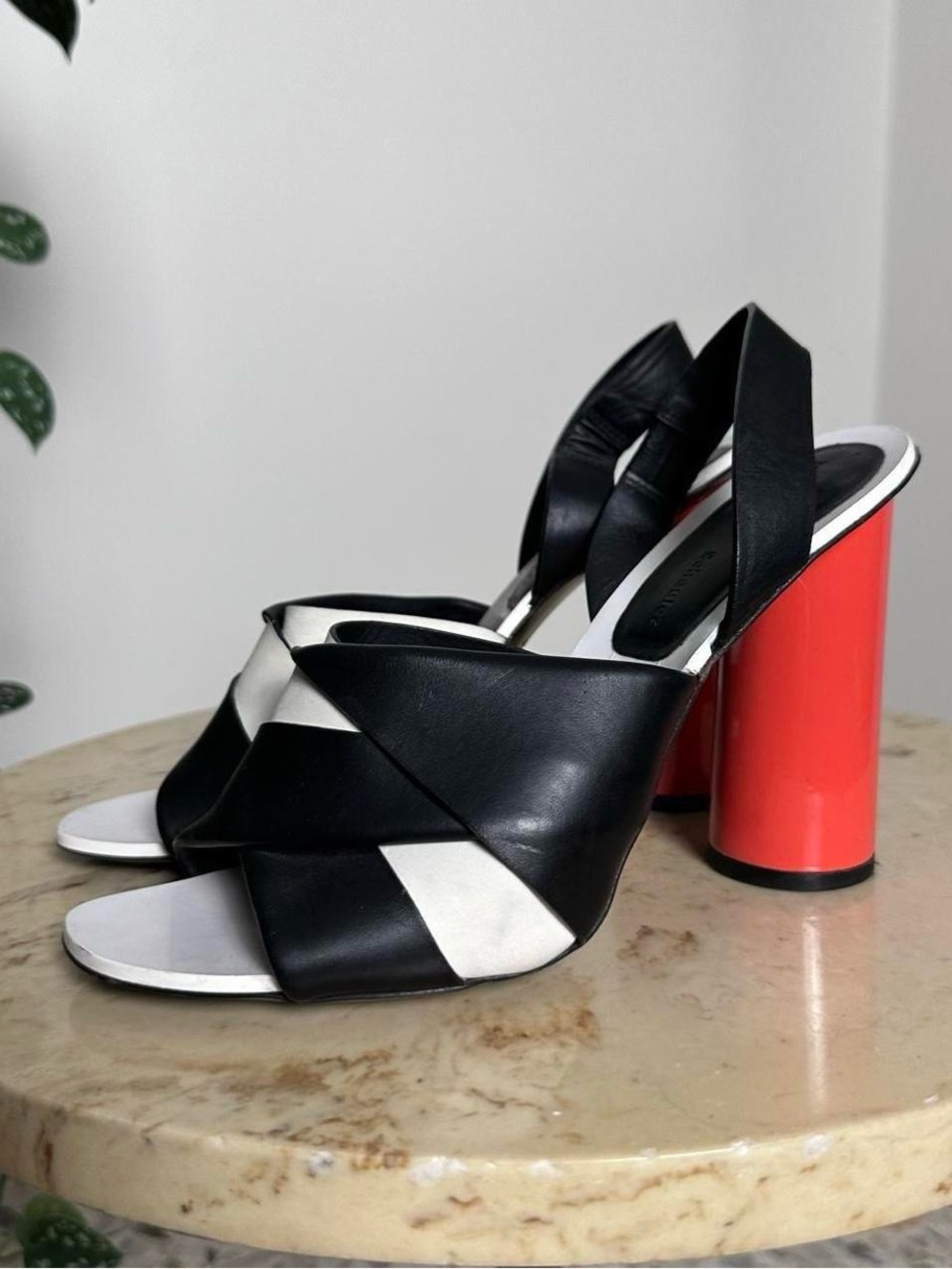 Vintage 90s 2000s Proenza Schouler sling back high heels